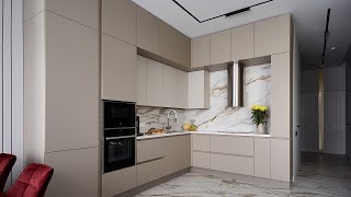 Современная кухня в пастельных тонах от бренда «Кухонный Двор» Ханна Стил