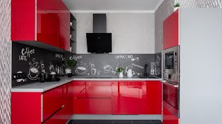 Красная глянцевая кухня: создаем яркий кухонный интерьер